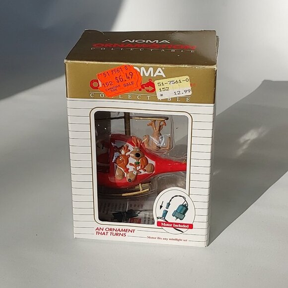 FUN Vintage NOMA Ornamotion Ornament Kringle Kopter 1989 - Picture 6 of 9